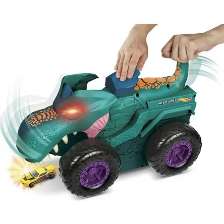 Vehículo Hot Wheels Mega Wrex Mastica Coches