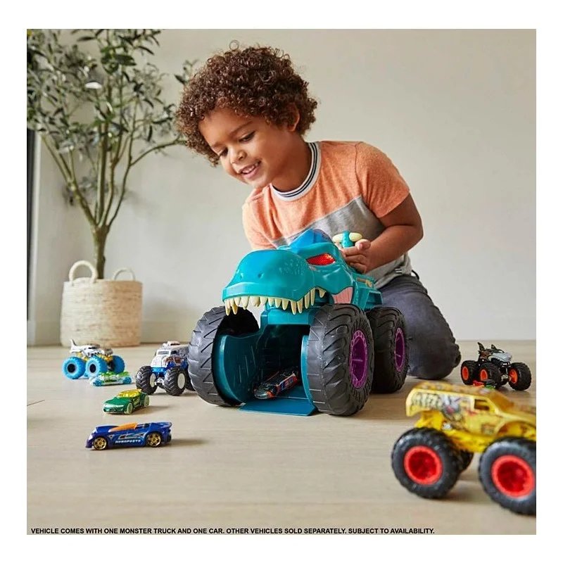 Vehículo Hot Wheels Mega Wrex Mastica Coches