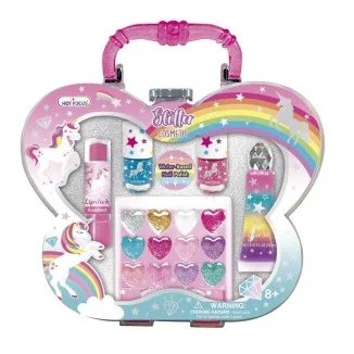 Maletín de Maquillaje Infantil Brillos Cosméticos