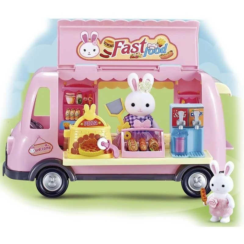 Furgoneta Comida Rapida con Conejos