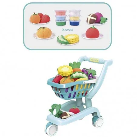 Carrito de la compra con 12 accesorios
