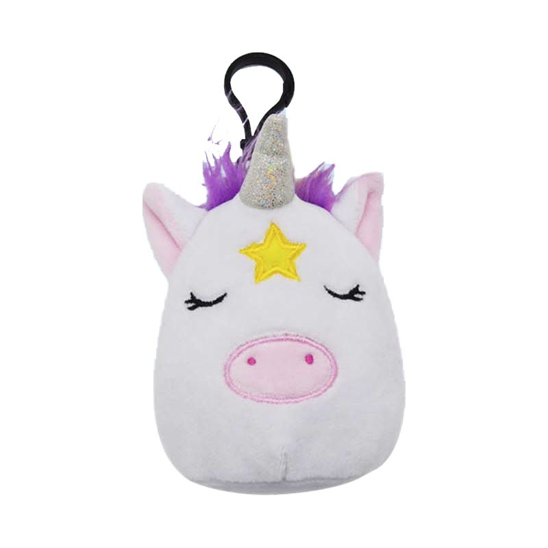 Llavero Squishy Unicornio Pequetoones