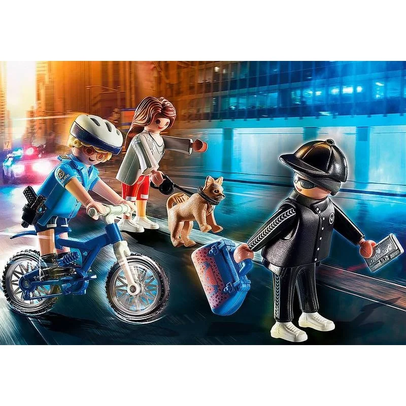 Playmobil Bici Policial: persecución del carterista