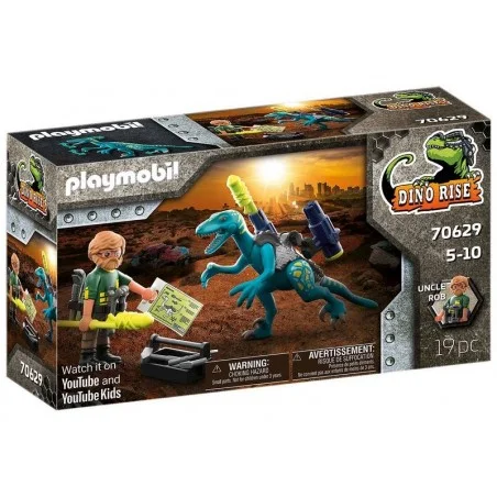 Playmobil Dino Rise Uncle Rob: Armamento para la batalla