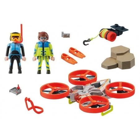 Playmobil Rescate Marítimo: Buzo con Dron de Rescate