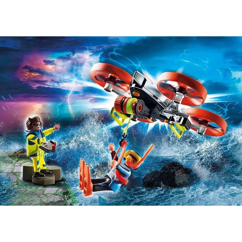 Playmobil Rescate Marítimo: Buzo con Dron de Rescate