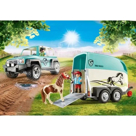 Playmobil Country Coche con Remolque para Poni