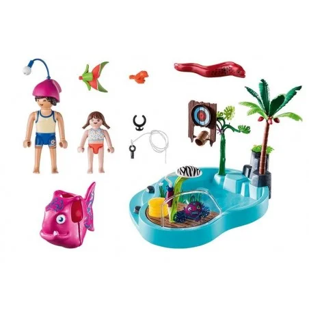 Playmobil Piscina Divertida con Rociador de Agua