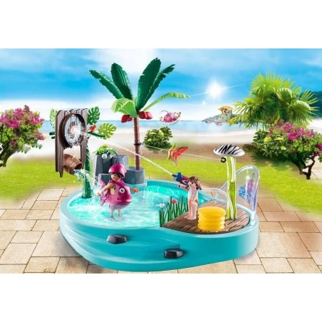 Playmobil Piscina Divertida con Rociador de Agua