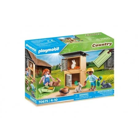 Playmobil Country Alimentar a los Conejos