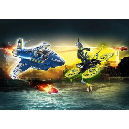 Playmobil Policía Avión: Persecución Dron