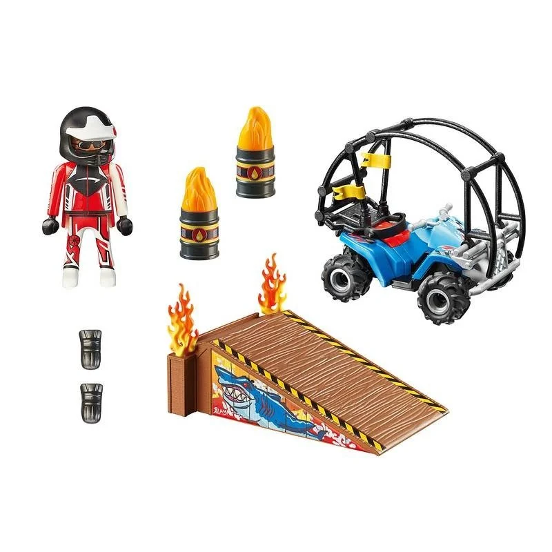 Playmobil Starter Pack Quad con Rampa de Fuego