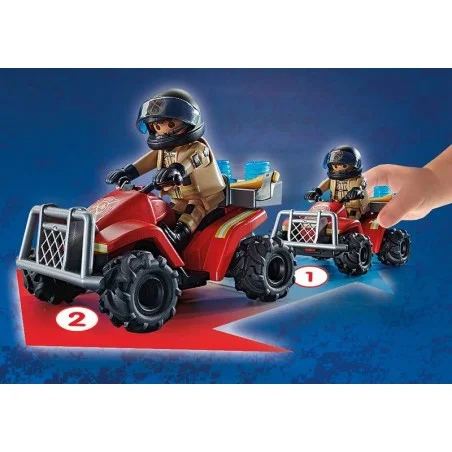 Playmobil City Action Bomberos: Speed Quad