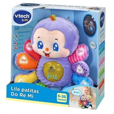 Peluche interactivo Lila patitas Do Re Mi