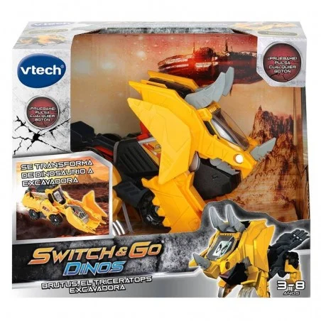 Switch & Go Dinos Brutus el triceratops excavadora