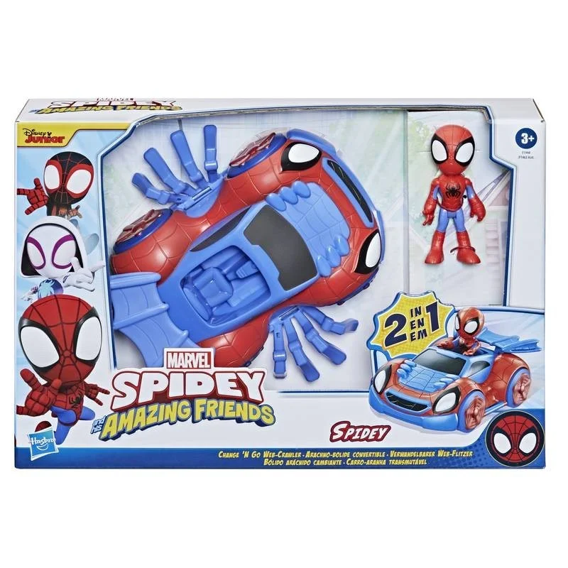 Spidey and his Amazing Friends Vehículo Convertible Spidey