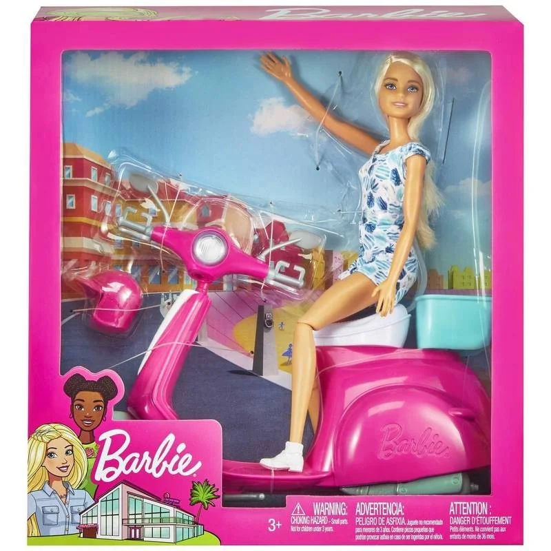 Barbie y Moto Scooter