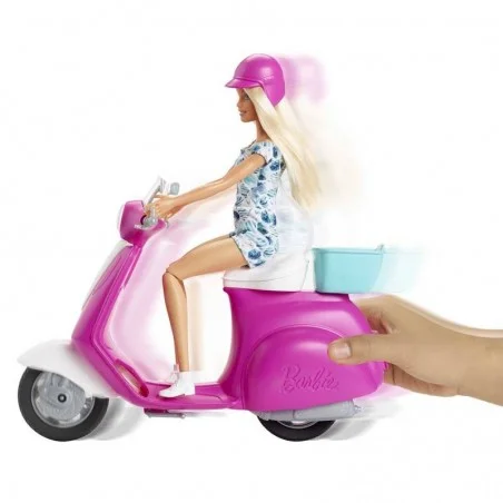 Barbie y Moto Scooter