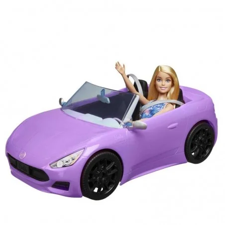 Barbie con Coche Descapotable Morado