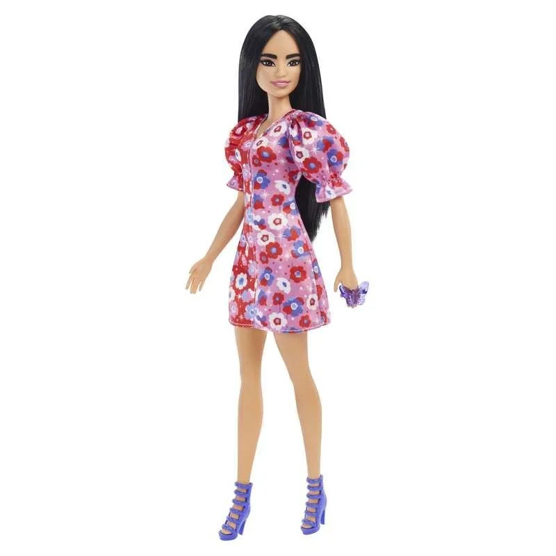Barbie Fashionista Morena con Vestido de Flores