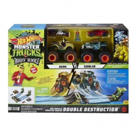 Hot Wheels Pista Roarin Rumble Monster Trucks