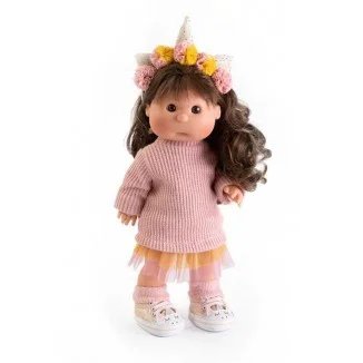 Muñecas Antonio Juan Iris con Dianema de Unicornio Para Ti