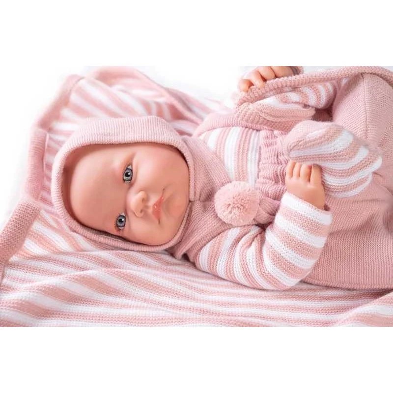 Muñecas Antonio Juan Recién Nacida Nica Conjunto de Punto y