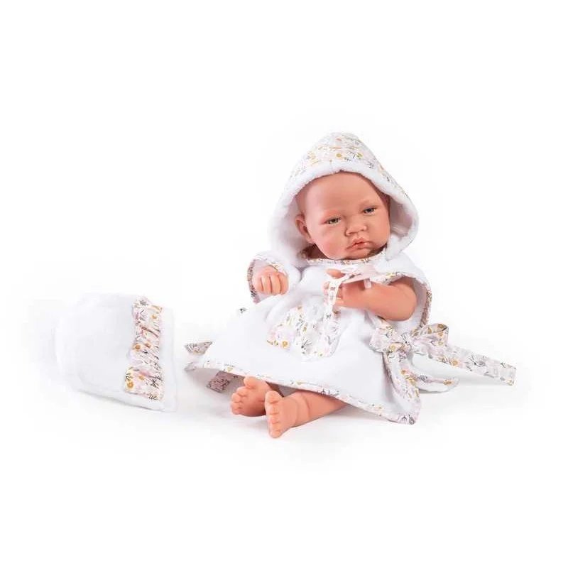 Muñecas Antonio Juan Recién Nacida con Capita de Baño