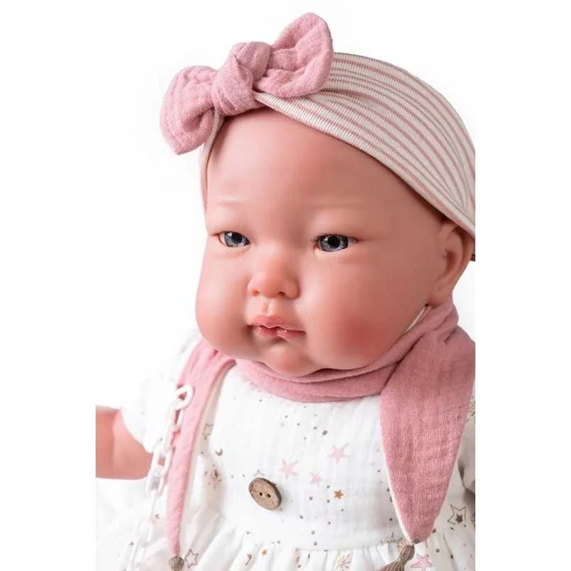 Muñecas Antonio Juan Mi Primer Reborn Alejandra con Diadema