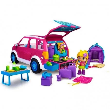 Pinypon Coche Camping Con Muñecas