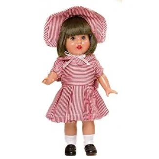 Mini Mariquita Pérez Con Vestido de Rayas