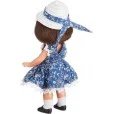 Mini Mariquita Pérez Con Vestido Azul y Blanco