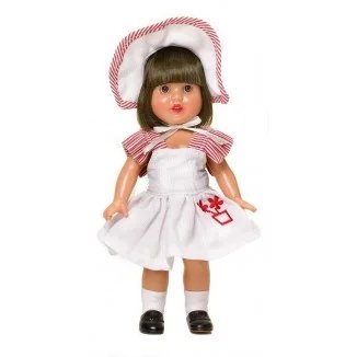 Mini Mariquita Pérez Con Conjunto Vestido Blanco