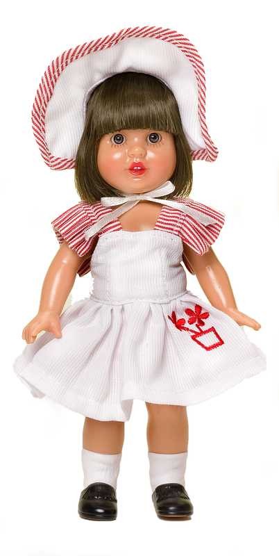Mini Mariquita Perez Con Conjunto Vestido Blanco