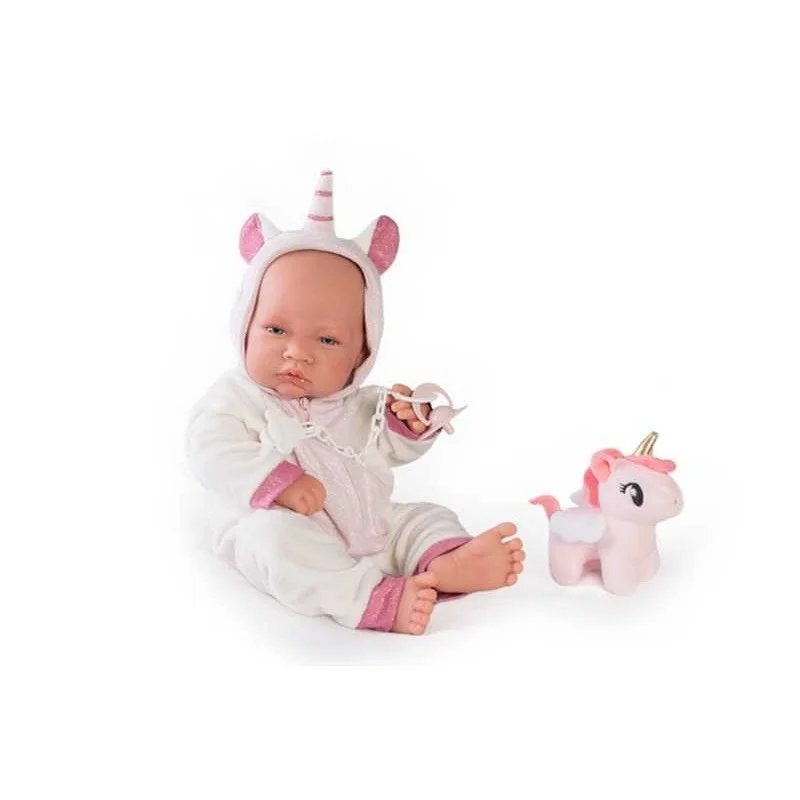 Muñecas Antonio Juan Recién Nacida con Disfraz de Unicornio