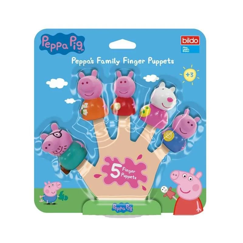 Peppa Pig Familia Títeres de Dedos