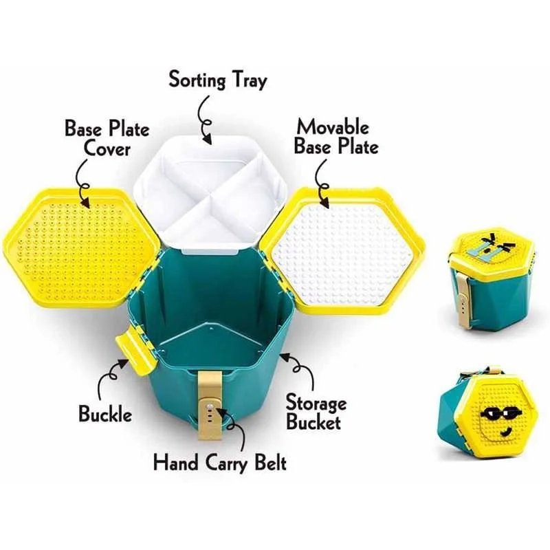 Sluban Cubo de Bloques Verde