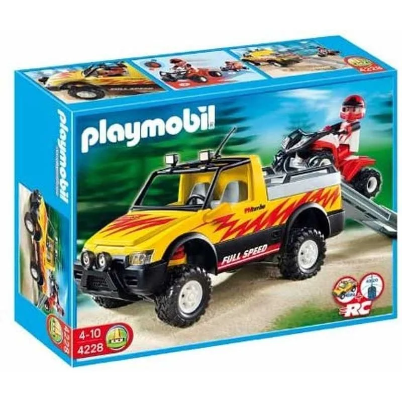 Playmobil Pick Up con Quad de Carreras