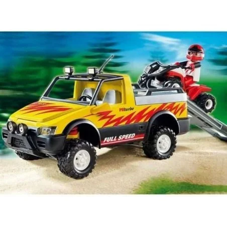 Playmobil Pick Up con Quad de Carreras