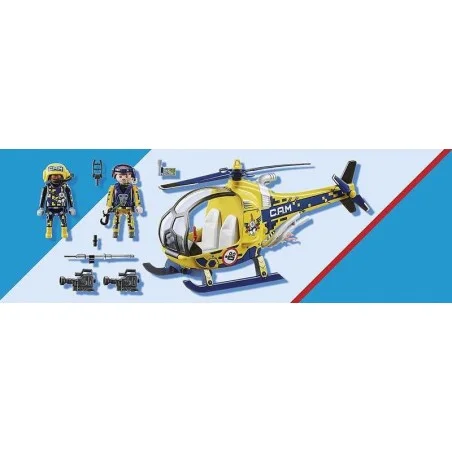 Playmobil Air StuntShow Helicóptero Rodaje de Película