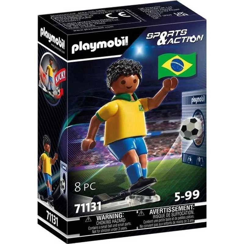 Playmobil Sports & Action Jugador de Fútbol Brasil