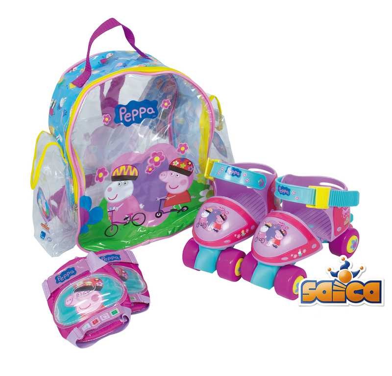 Sin personal Matemáticas embrague Peppa Pig Set Mochila Con Patines