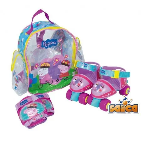 Peppa Pig Set Mochila Con Patines