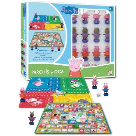 Peppa Pig Tablero Parchís y Oca