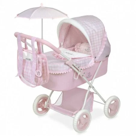 Carrito De Muñecas Niza Plegable Con Sombrilla