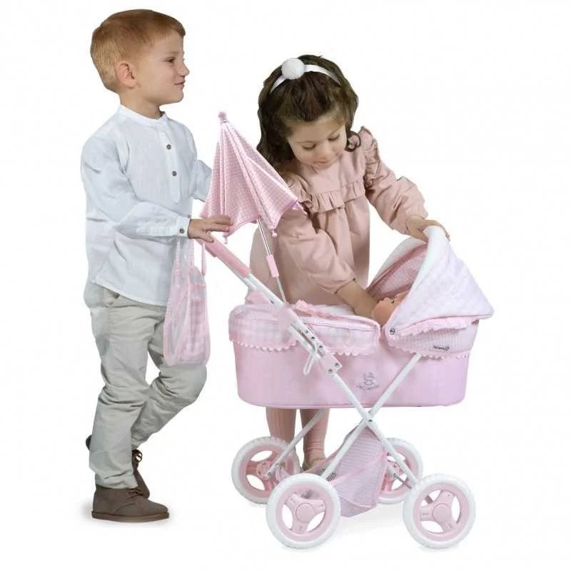 Carrito De Muñecas Niza Plegable Con Sombrilla
