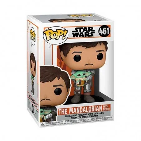 Funko Pop The Mandalorian Mando Con Baby Yoda