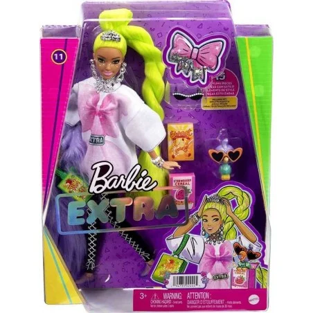 Barbie Extra Con Pelo Verde Neón