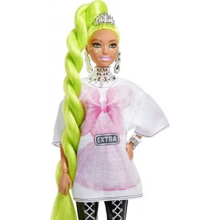 Barbie Extra Con Pelo Verde Neón