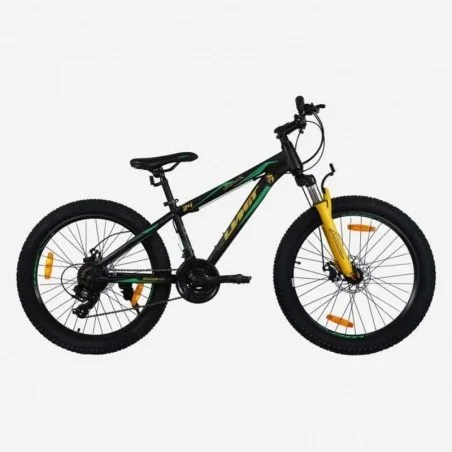 Bicicleta 24 Pulgadas Spartan X Negra y Verde